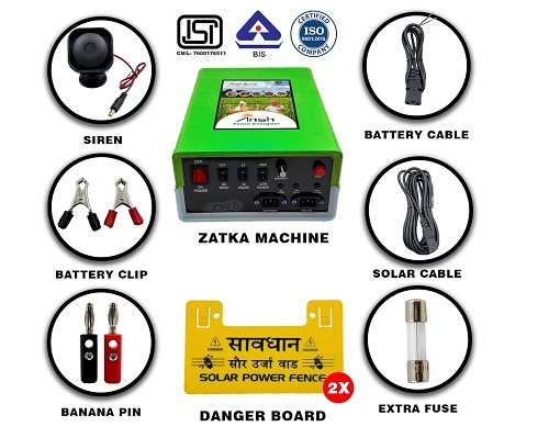 Agriansh 15KV Solar Fence Energizer 60 Acres / 150 Bigha Coverage