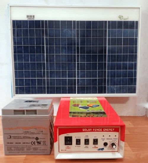 Siddhi 15KV Solar Zatka Machine With Panel & Battery for 150 Bigha